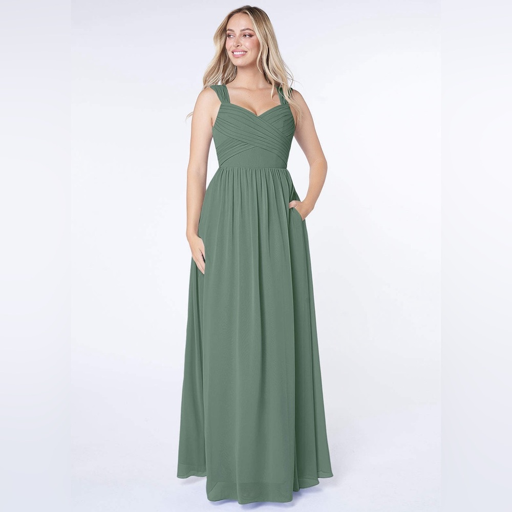 Never worn bridesmaid dress- AZAZIE RAINE pewter